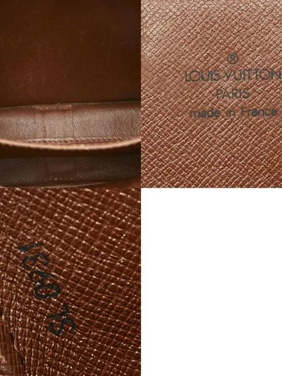 Louis Vuitton Monogram Cartouchiere MM Crossbody Shoulder Bag Brown - Picture 10 of 10